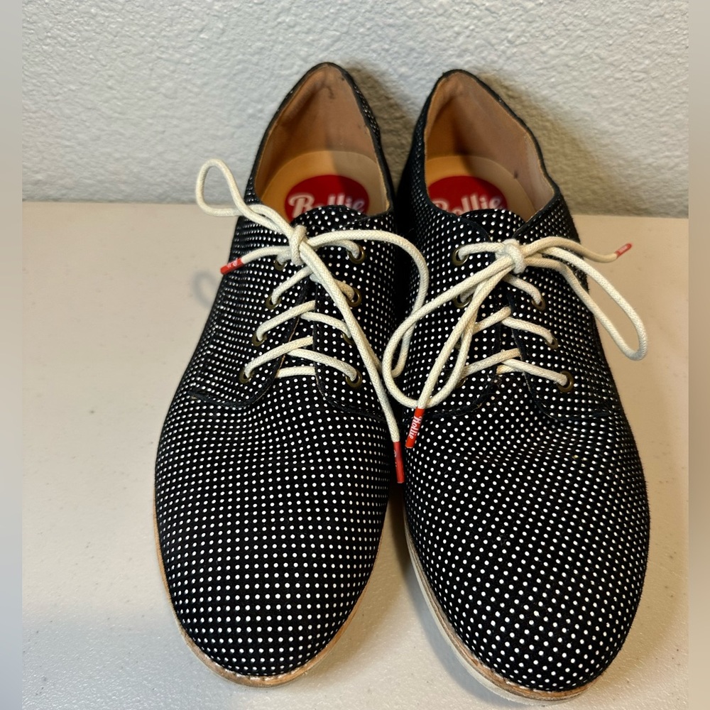 Rollie Shiny Polka Dot Shoes